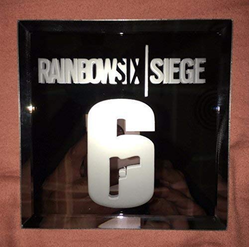 Rainbow Square Logo - Amazon.com: Rainbow Six Siege Logo Mirror: Handmade