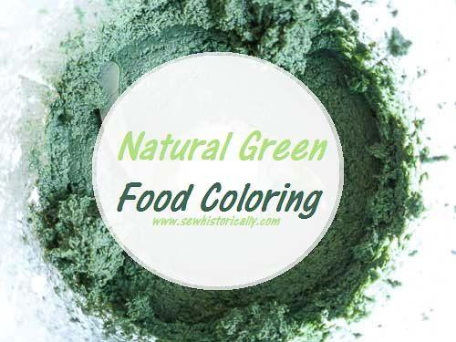 Green Food Colored Logo - Natural Green Food Coloring - Sew Historically