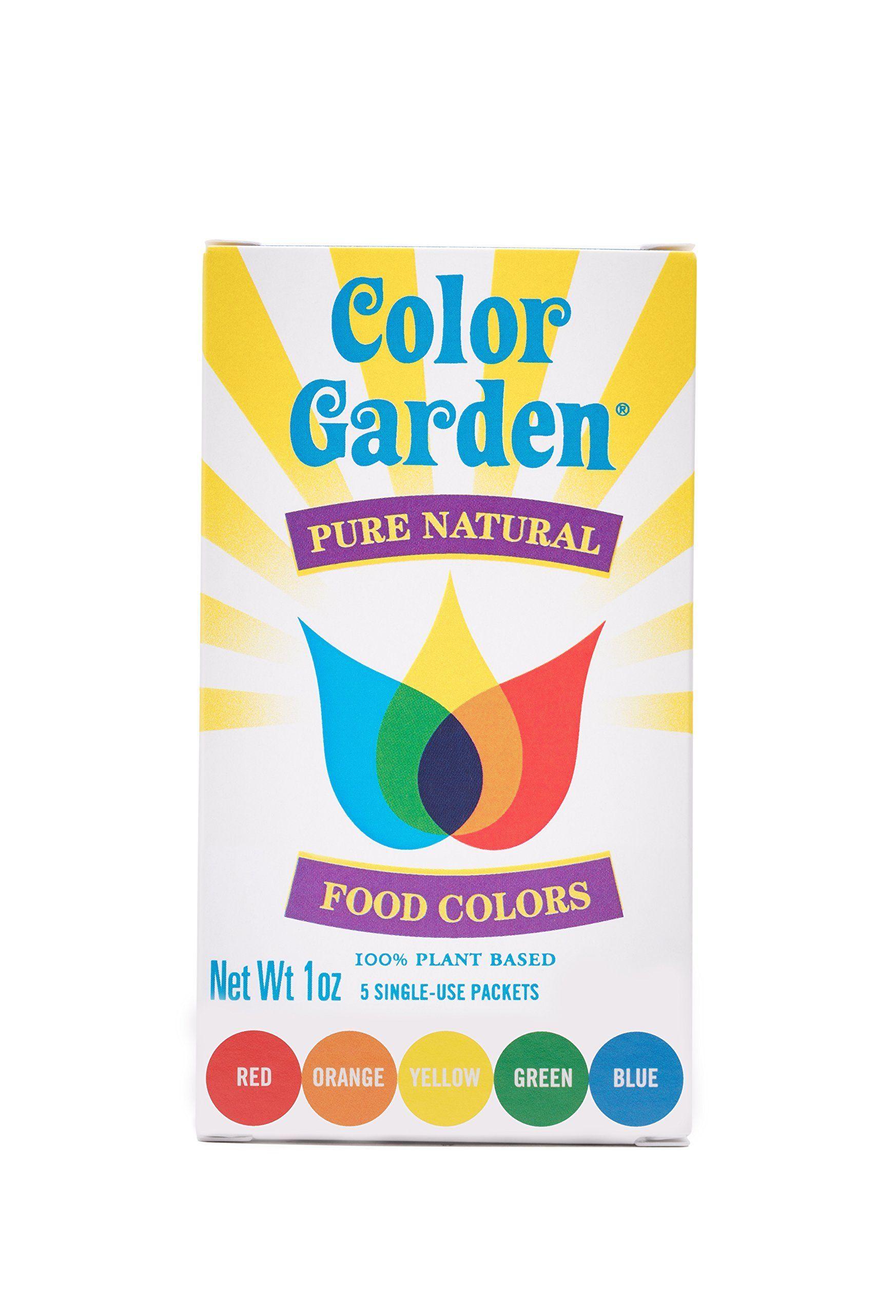 Green Food Colored Logo - Amazon.com : Color Garden Pure Natural Food Colors, Multi Pack 5 ct ...