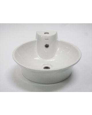 Bathroom Sink Logo - New Savings on BA121 18 Round Ceramic Above Mount Bath Vessel Sink