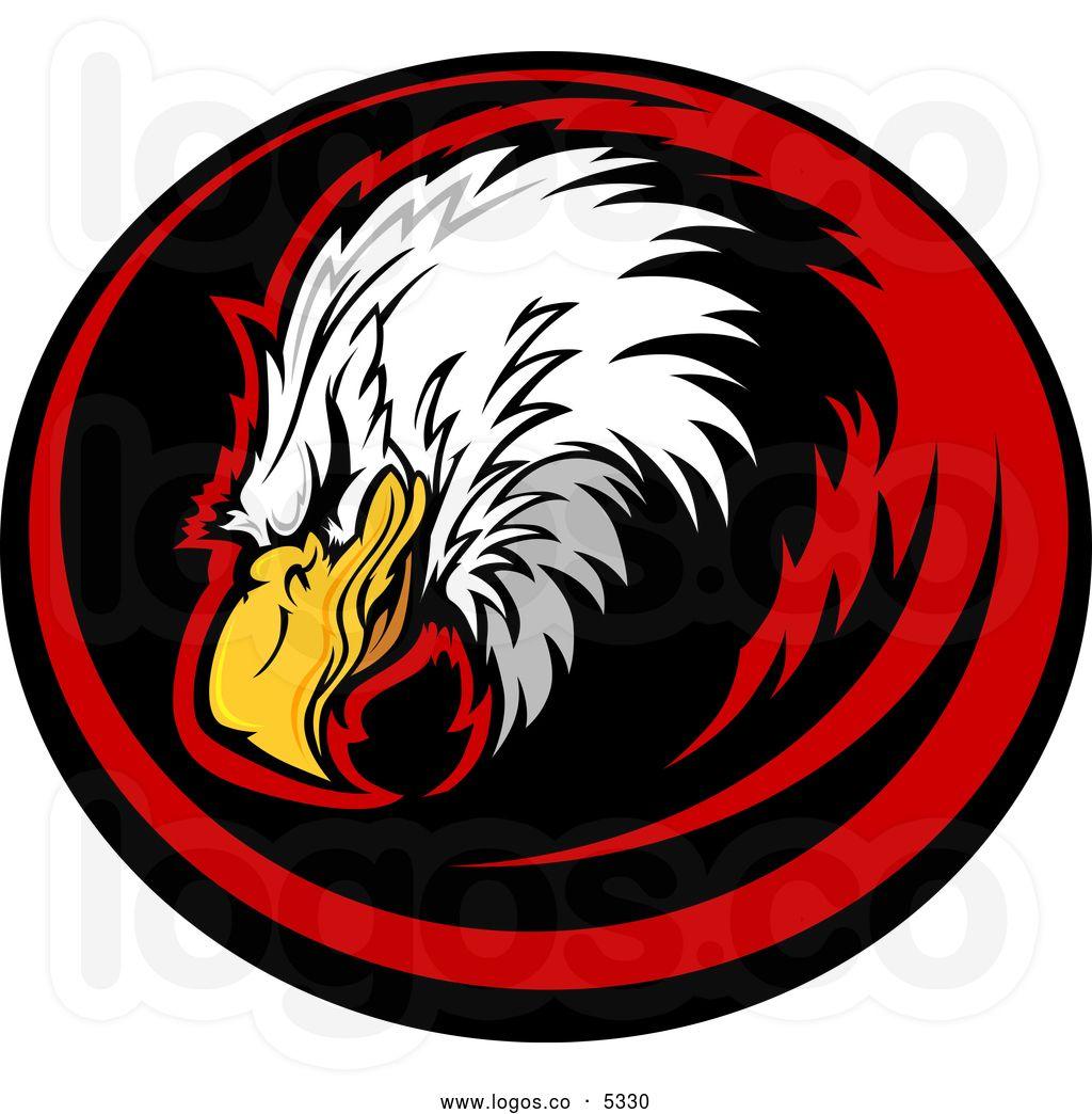 Black and Red Eagle Logo - Black Eagle Mascot Clipart