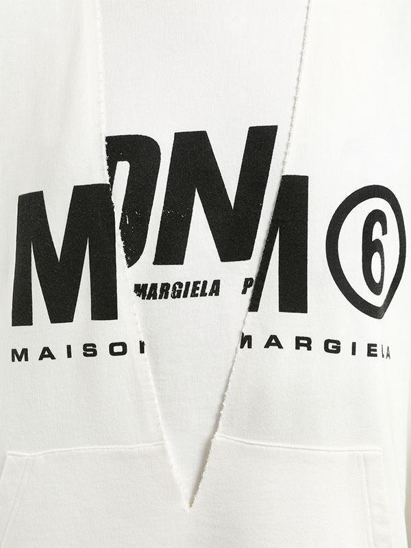 Margiela Logo - MM6 by Maison Martin Margiela Oversize Layered Logo Cotton