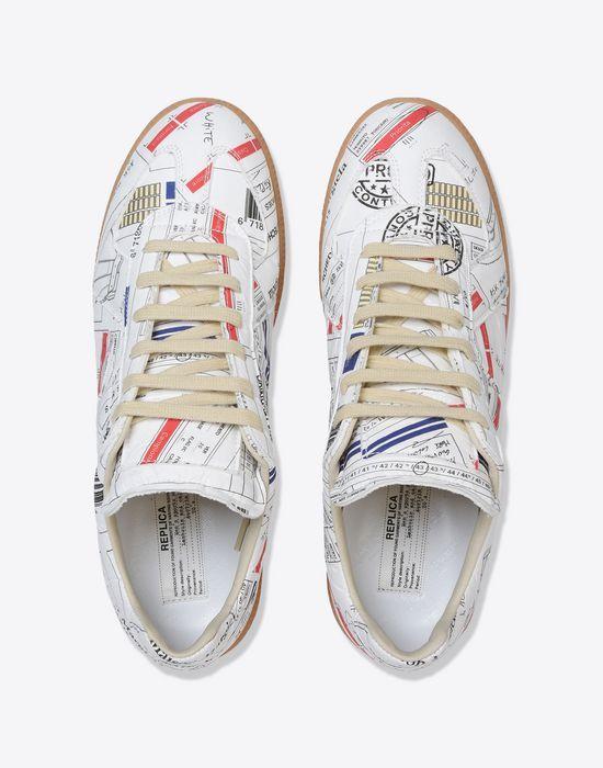 Margiela Logo - Maison Margiela Low Top Logo Replica Sneakers Men | ‎ ‎