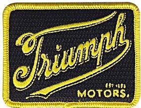 Vintage Triumph Logo - Triumph Vintage Logo iron-on sew-on cloth patch lbc