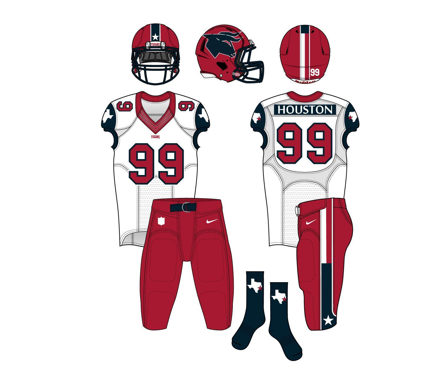 Houston Texans New Logo - New Houston Texans Logo & Uniform Design Concepts And Rebrand – CBS ...