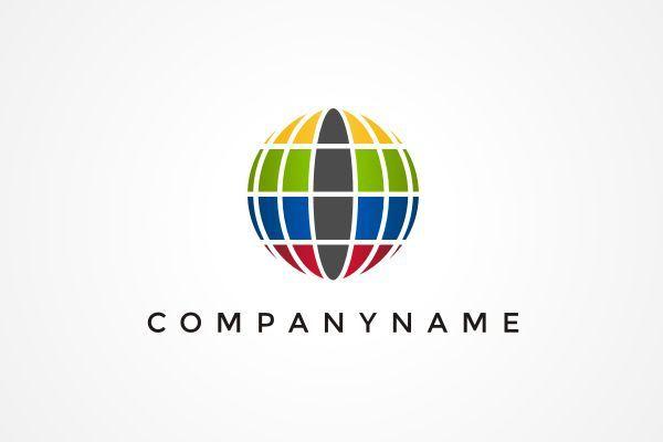 Rainbow Globe Company Logo - Rainbow Globe Logo. Logo contabilidade. Globe logo