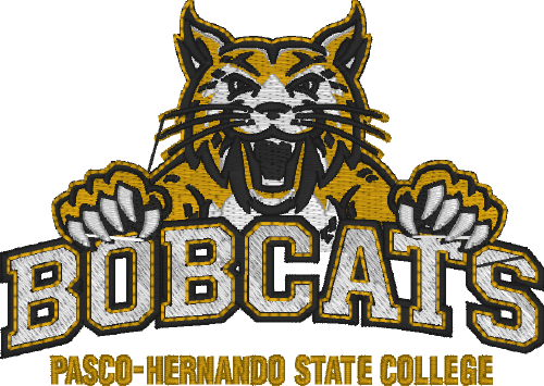 Bobcat Logo - Mens Polo Carbon Bobcat Logo. Pasco Hernando State College Store