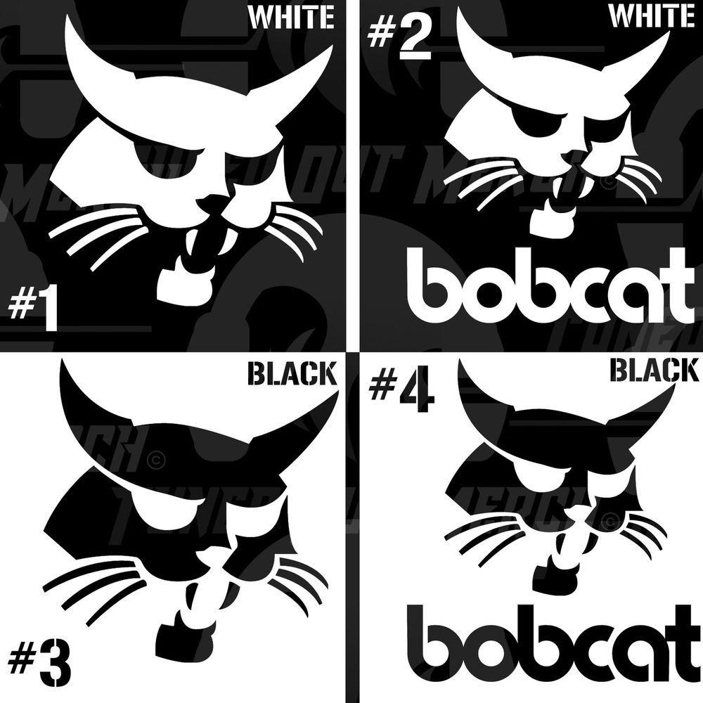 Bobcat Logo - BOBCAT LOGO (SET of 2) You Pick Style SKID STEER LOADER VINYL DECAL ...