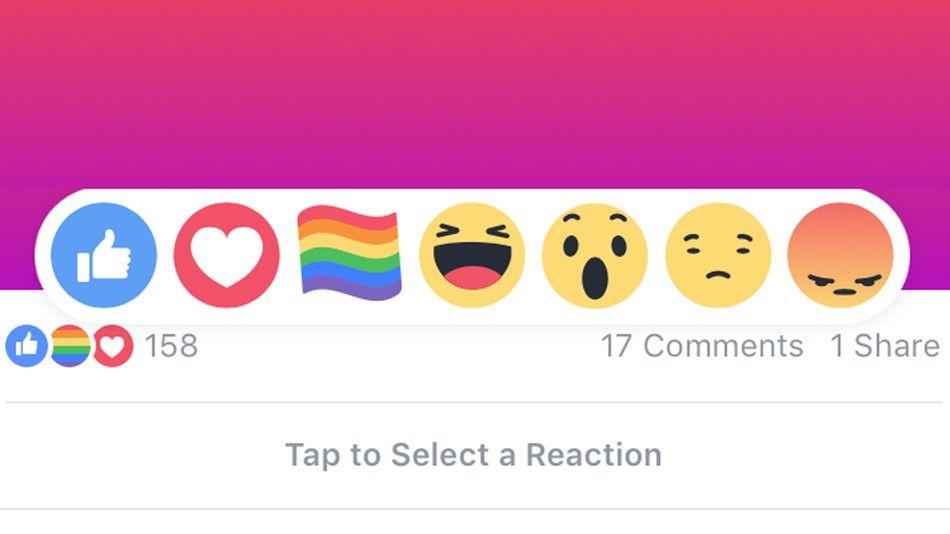 Rainbow Globe Company Logo - Facebook scraps custom reaction buttons, including rainbow Pride flag