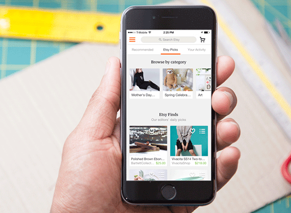 Etsy App Logo - A Redesigned Home Screen in iOS and Android Apps | Etsy News Blog
