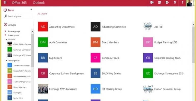 Outlook Office 365 Logo - Using Office 365 Groups with Outlook 2016