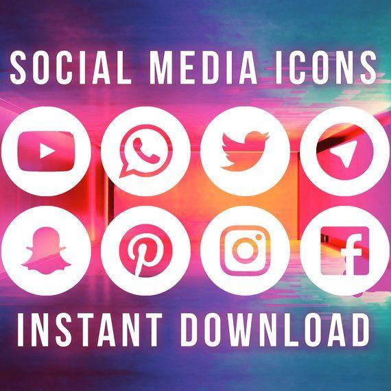Etsy App Logo - White Social Media Icons 8 Social Media Vector SVG PNG Clip | Etsy