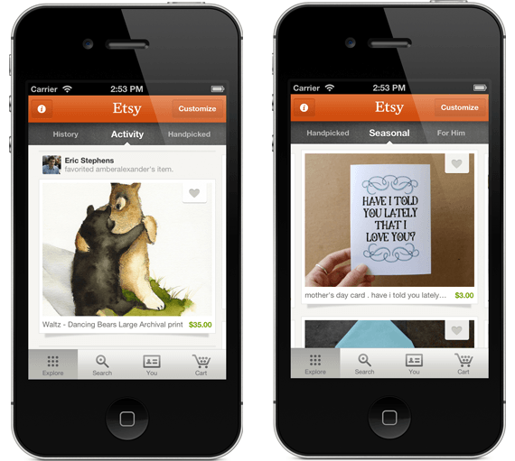 Etsy App Logo - Etsy Crafts an Updated iPhone App – Adweek