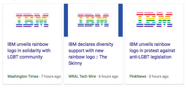 IBM Rainbow Logo - free to find truth: IBM changes logo to rainbow scheme for LGBT