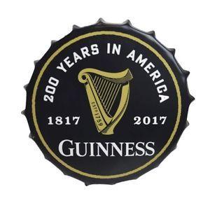 Who Has a Harp Logo - Guinness HARP 200th Anniversary Metal Bottle Cap Sign Ireland Irish ...