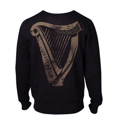 Who Has a Harp Logo - Buy GUINNESS Male Distressed Harp Logo Sweatshirt, Extra Extra Large ...