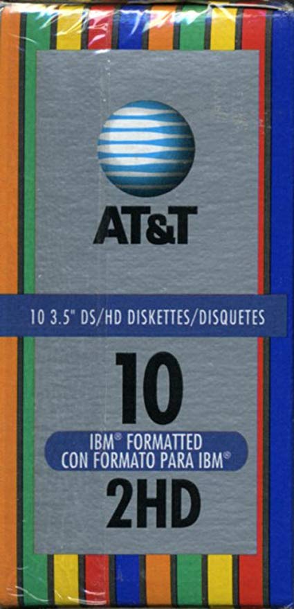 IBM Rainbow Logo - AT&T 2HD 10 Rainbow IBM Formatted 3.5