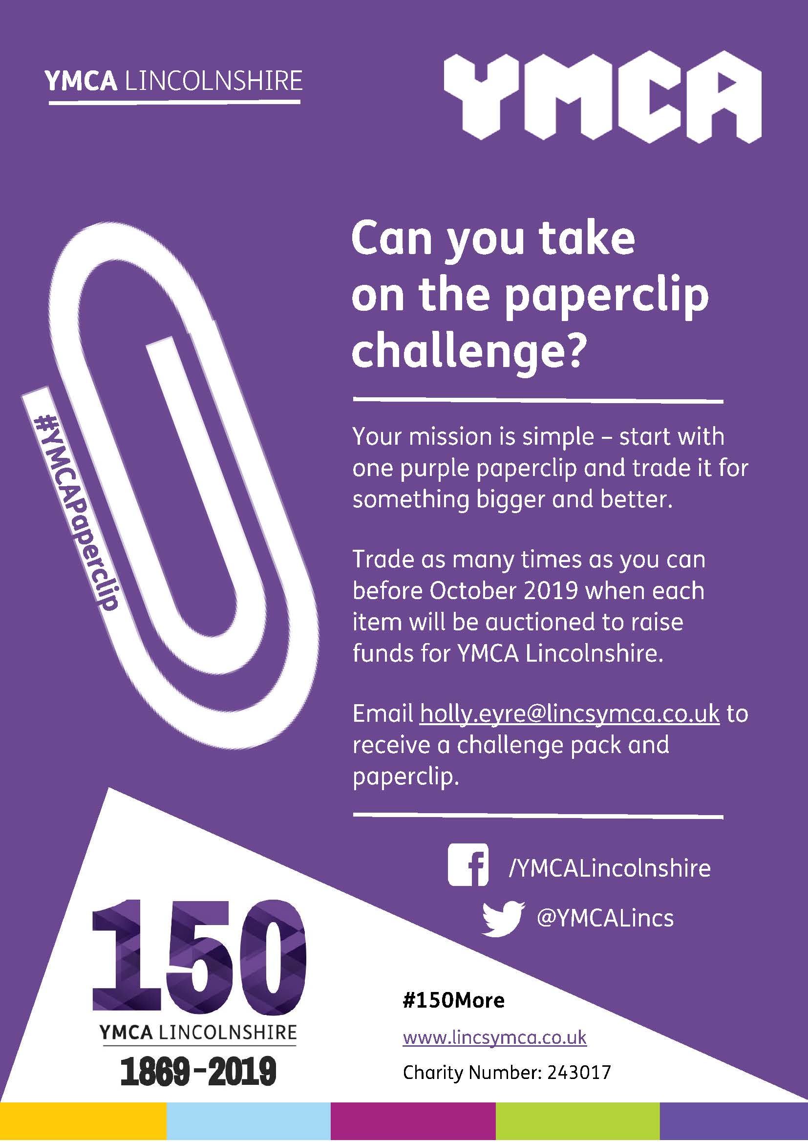 Purple and Red YMCA Logo - Fundraising - YMCA Lincolnshire