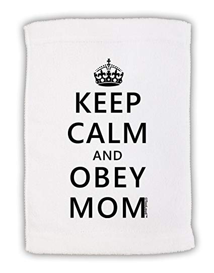 Obey Sport Logo - Amazon.com : TOOLOUD Keep Calm and Obey Mom Micro Terry Sport Towel