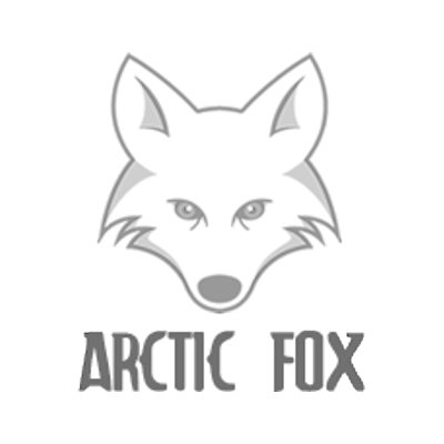 White Fox Head Logo - Arctic Fox Rye Ale