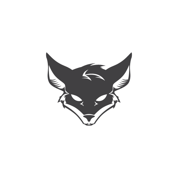 White Fox Head Logo - Fox head Logos