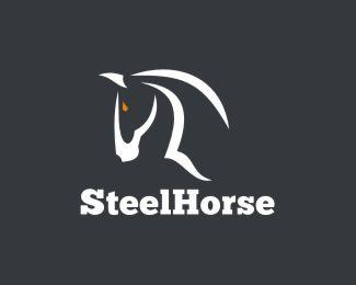 Steel Horse Logo - Steel Horse Designed by Lessbetter | BrandCrowd
