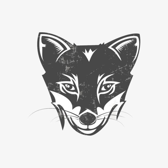 White Fox Head Logo - Creative Fox Head Logo Vector Material, Fox Vector, Head Vector