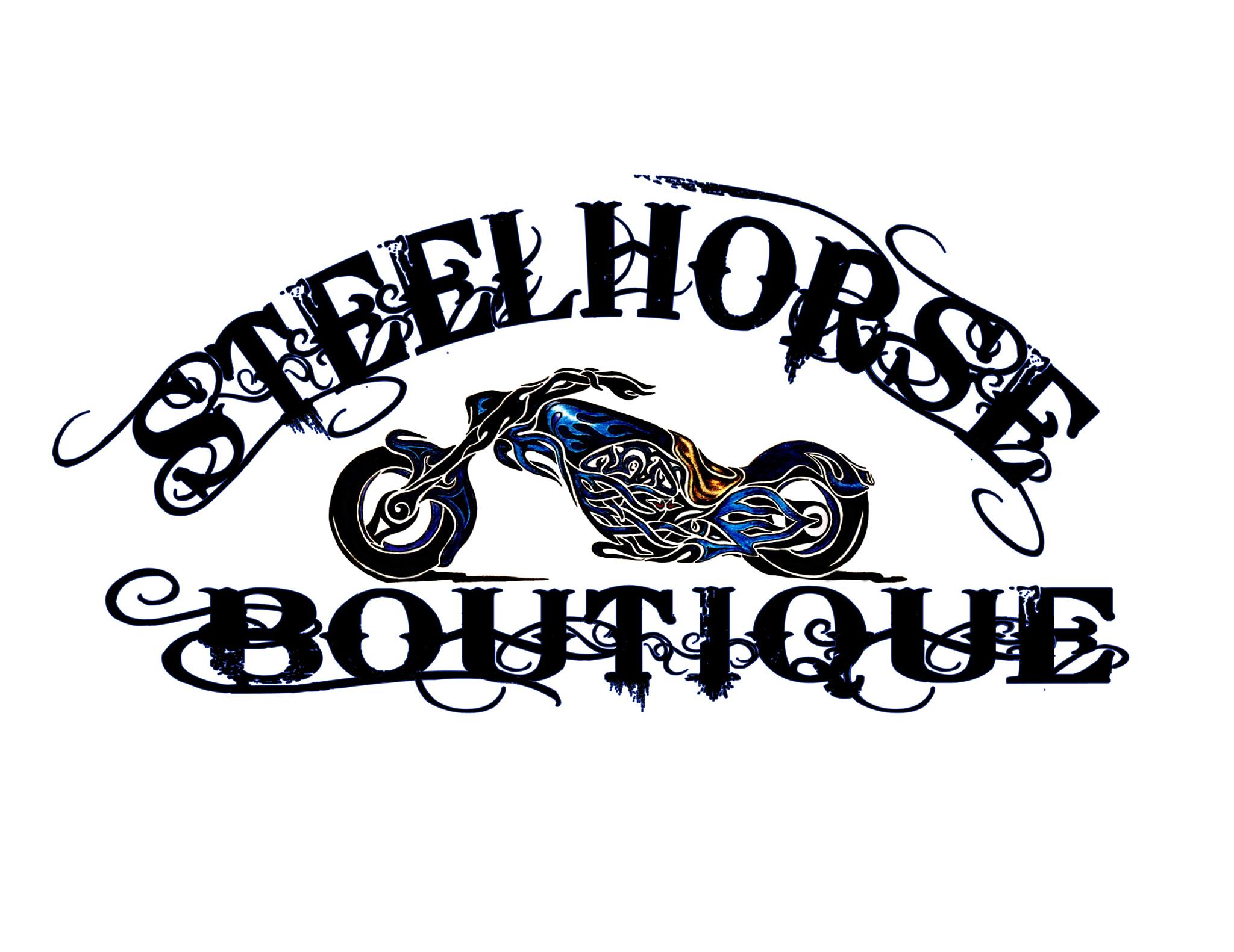 Steel Horse Logo - Tattered Sugar Skull Hoodie — Steelhorse Boutique