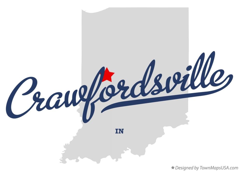 Crawfordsville Logo - Map of Crawfordsville, IN, Indiana