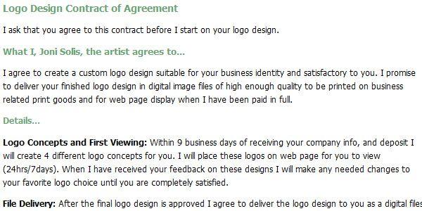 Agreement Logo - Free Logo and Web Design Contract Templates