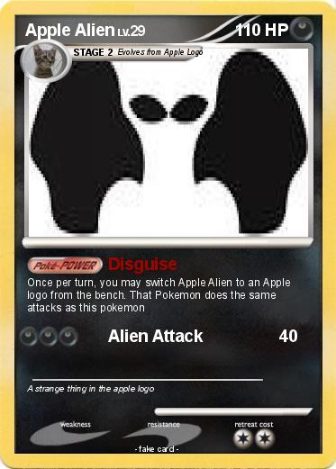 Apple Alien Logo - Pokémon Apple Alien - Disguise - My Pokemon Card
