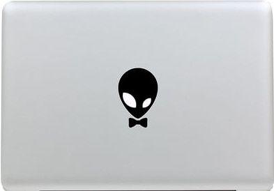 Apple Alien Logo - Gentleman Alien Logo Decal for apple Sticker Macbook Air 11 12 13 ...
