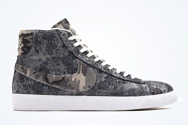 Grey Camo Nike Logo - Nike Blazer Mid - Floral - Camo Swoosh - SneakerNews.com