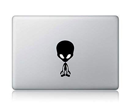 Apple Alien Logo - Alien Macbook Decal Vinyl Sticker Apple Mac Air Pro