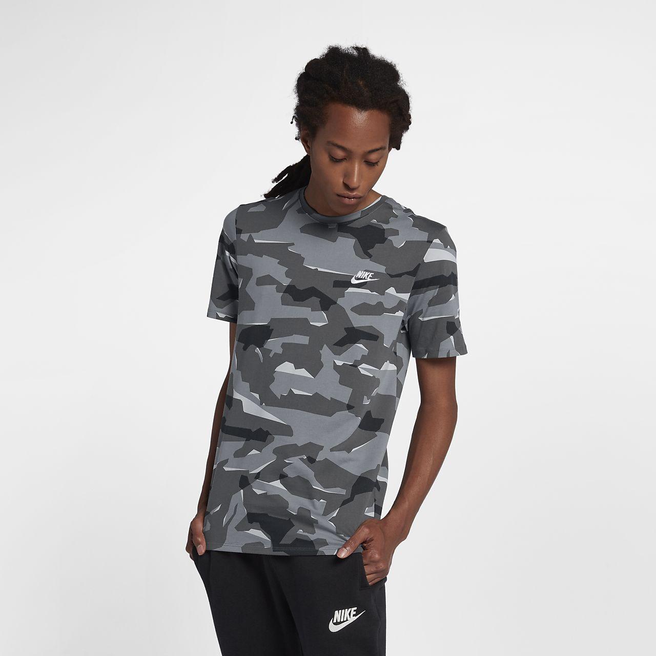 Grey Camo Nike Logo - Nike Sportswear Men's Camo T-Shirt. Nike.com AU