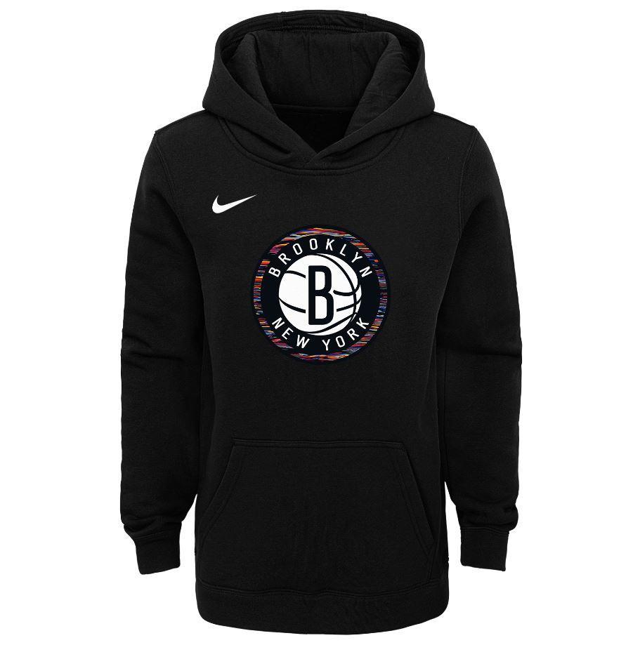 Grey Camo Nike Logo - Youth Brooklyn Nets Nike City Edition Brooklyn Camo Logo Hoodie