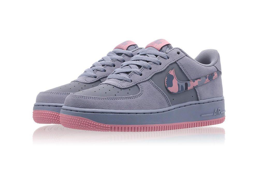 Grey Camo Nike Logo - Nike Air Force 1 With Pink & Purple Camo Swoosh | HYPEBAE