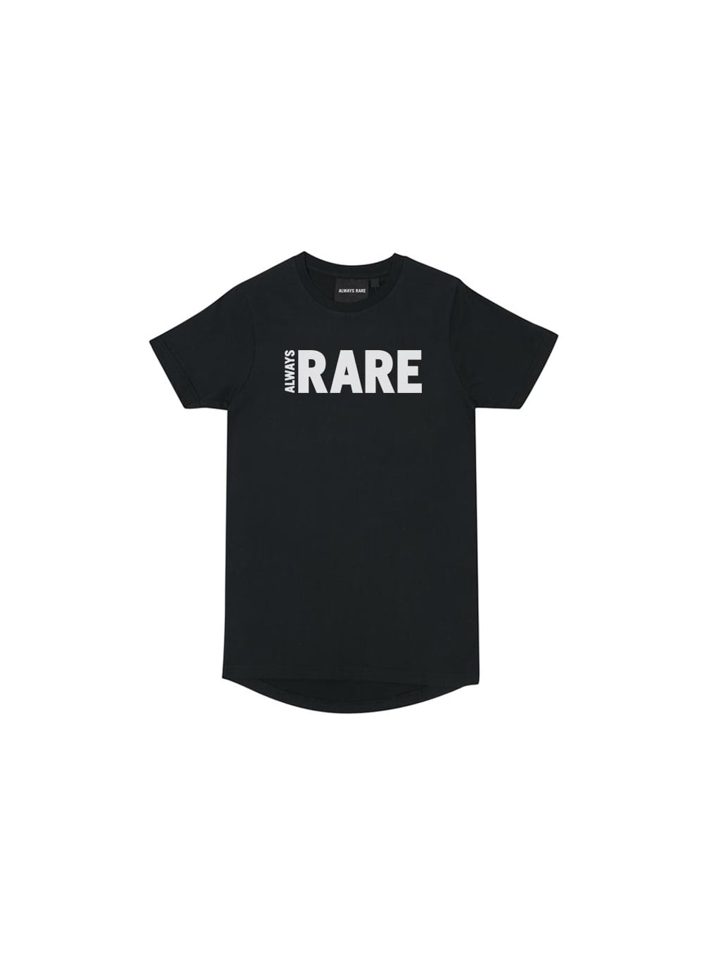 Rare Clothing Logo - Always Rare TS04503 Short Sleeved Logo T Shirt Black