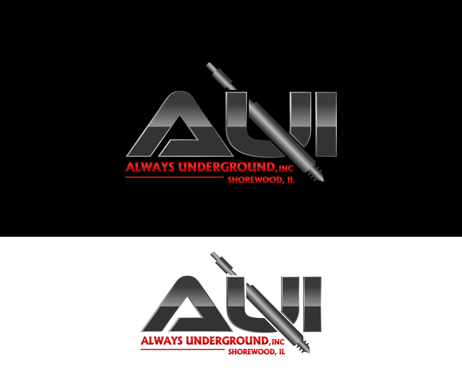 Underground Construction Company Logo - Bold, Serious, Construction Company Logo Design for AUI Always ...