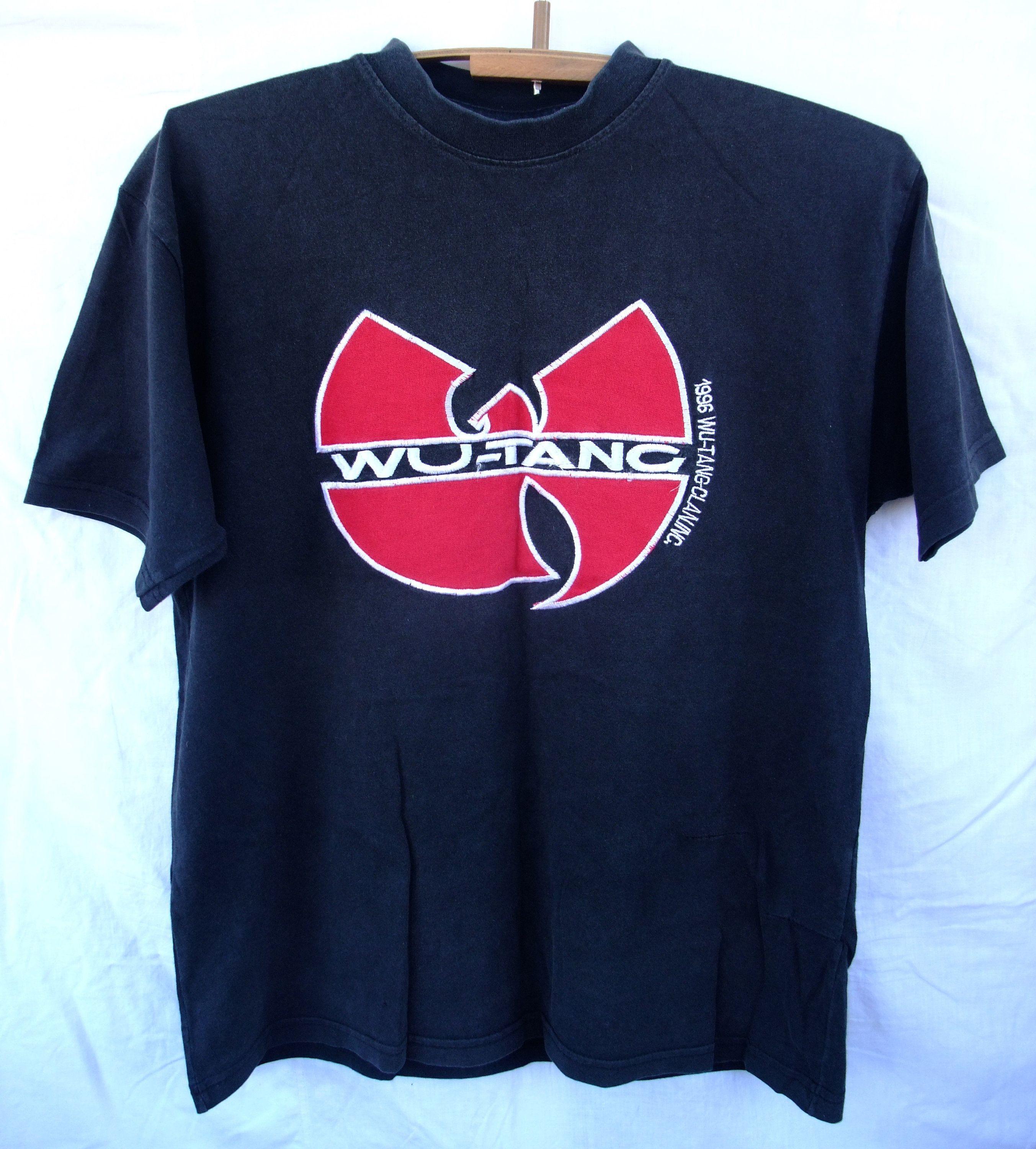 Rare Clothing Logo - Wu-Tang Clan INC rare vintage t-shirt 90s 1996 wu tang clothing big ...