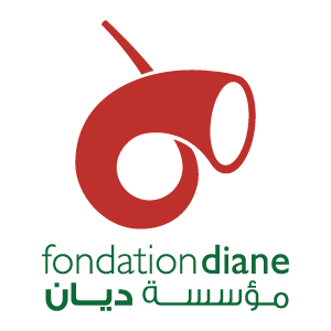 Diane in Red Logo - Foundation Diane Preloader Logo