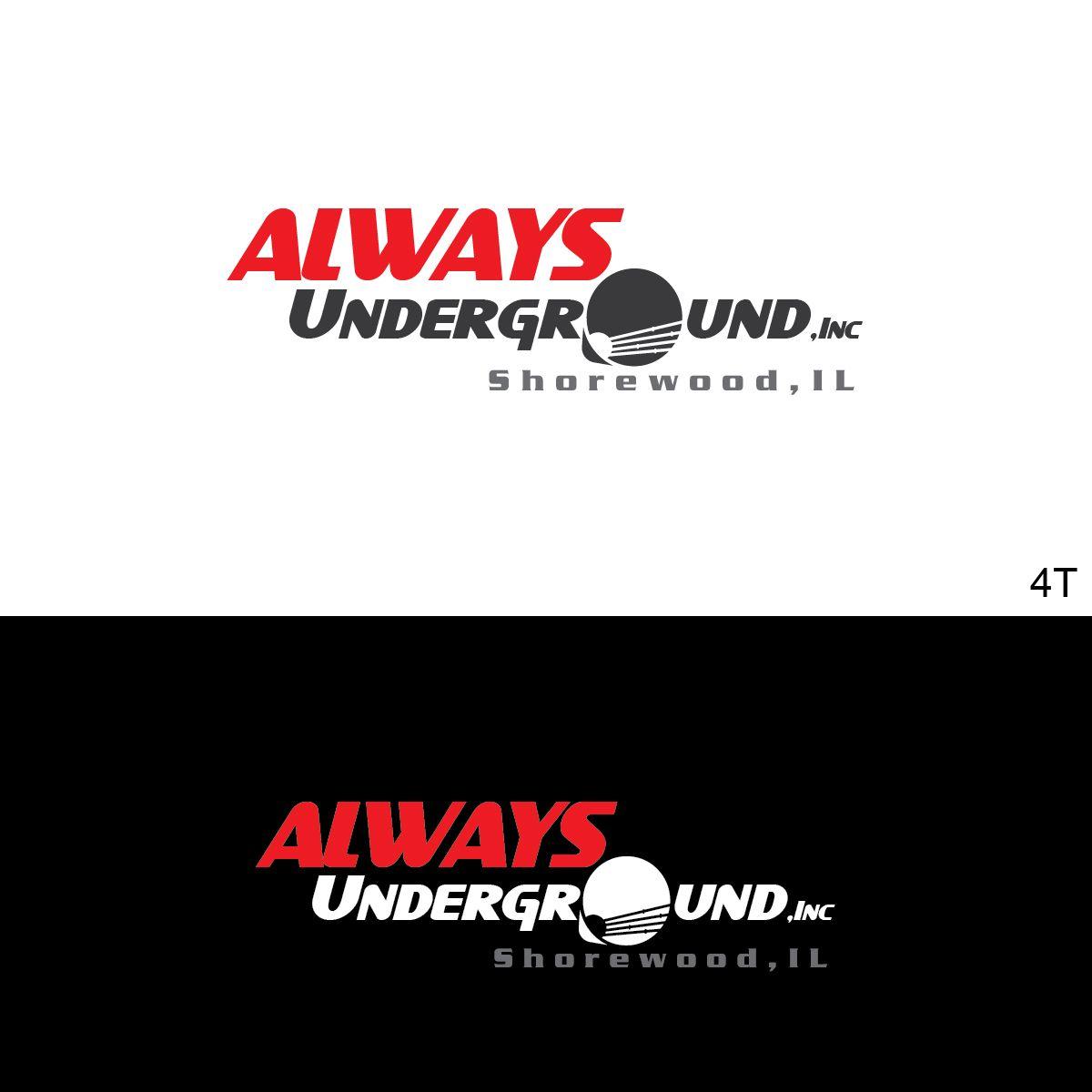 Underground Construction Company Logo - Bold, Serious, Construction Company Logo Design for AUI Always