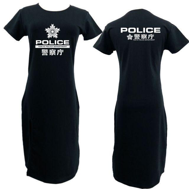 Rare Clothing Logo - Women's Long Dress New Rare Japan Keishicho Tokyo Police Department ...