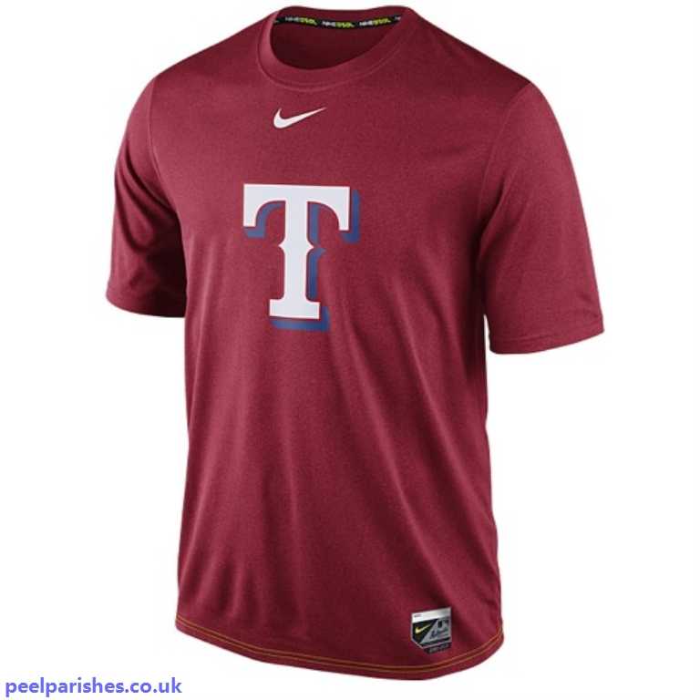 Rare Clothing Logo - Rare T-Shirt Nike Red Men's Mlb Ac Dri-Fit Legend Logo Baseball ...
