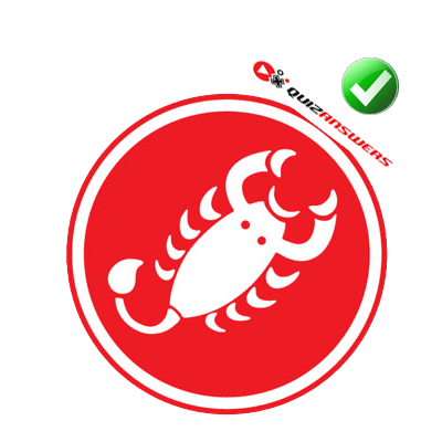 Scorpion Red Circle Logo - Scorpion In Red Circle Logo Vector Online 2019