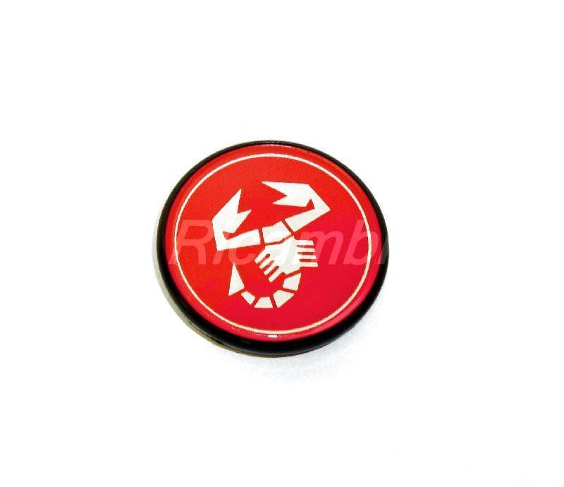 Scorpion Red Circle Logo - Center Cap - Scorpion - Red | FIAT 124 Spider Parts | Auto Ricambi