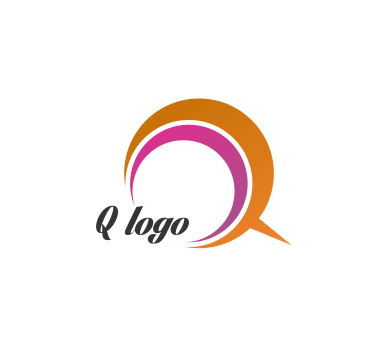 Fashion Q Logo - Q letter alphabit fashion colourful vector logo download. Vector