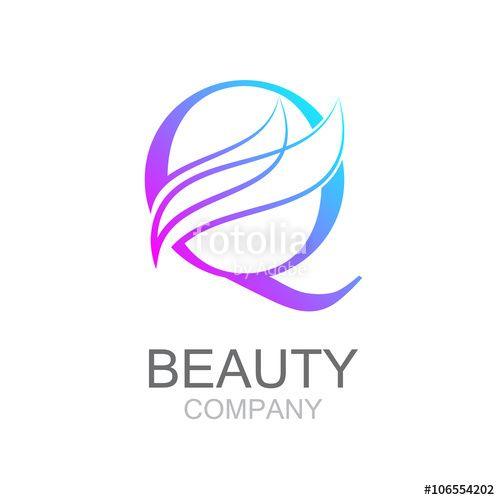 Fashion Q Logo - Abstract letter Q logo design template with beauty industry