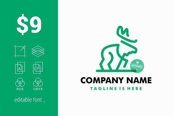 100 Moose Logo - Moose Logo ~ Logo Templates ~ Creative Market