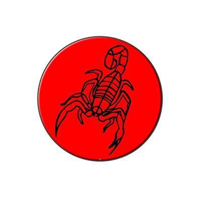 Scorpion Red Circle Logo - Graphics and More Scorpion Red Tie Tack Hat